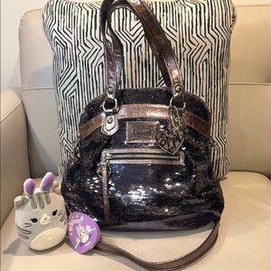 Coach Poppy Spotlight Sequins Shoulder Bag